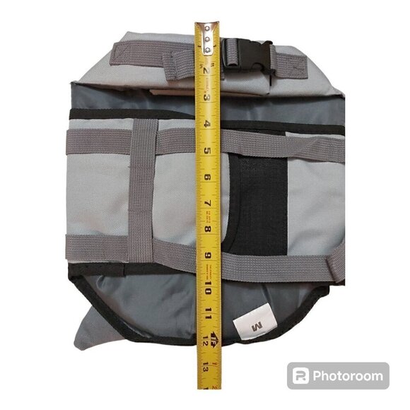 Shark Fin Dog Life Jacket Vest: Safety & Style for Water Adventures, Size Med - Picture 6 of 7